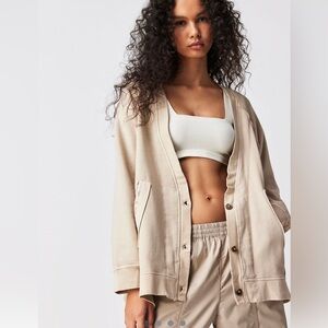 Free People We The Free Round About Grandpa Cardigan Dolman Sleeve Oversized